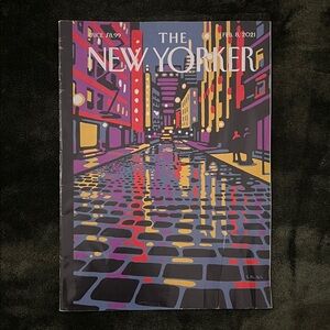 The New Yorker Magazine Cover - Colorful City Night Illustration February 8 2021